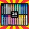 Soft Chalk Pastels Art Supplies Set of 24 Color Pastels for Artists Non Toxic Oil Free Soft Pastel Chalk for Colored Chalk Art Art Supplies for Adults Solid Colored